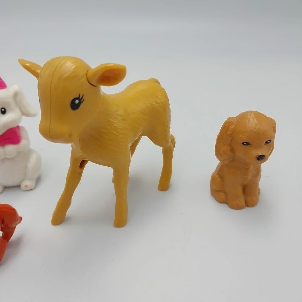 Barbie‎ Pet Lot Of 4 Animals Dogs Fox Cow